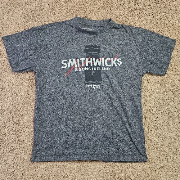 Smithwicks & Sons Ireland T Shirt Mens Medium Gray Ireland Brewery Cotton Blend - Picture 1 of 11
